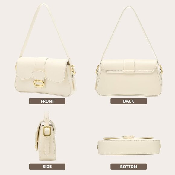 Shoulder Bag PU Leather Classic Clutch Purse Women Trendy Purses Portable - Picture 4 of 7